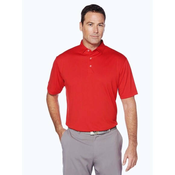 Callaway Men's Birdseye UPF Golf Polo Shirt Cooling Opti-dry Wicking Red Size XL - Picture 1 of 14